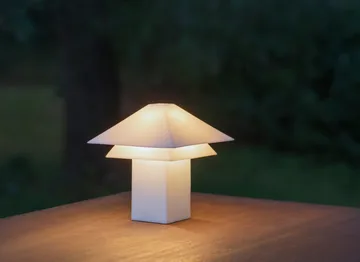 Sanaka candeeiro de mesa portátil - Branco - blomus