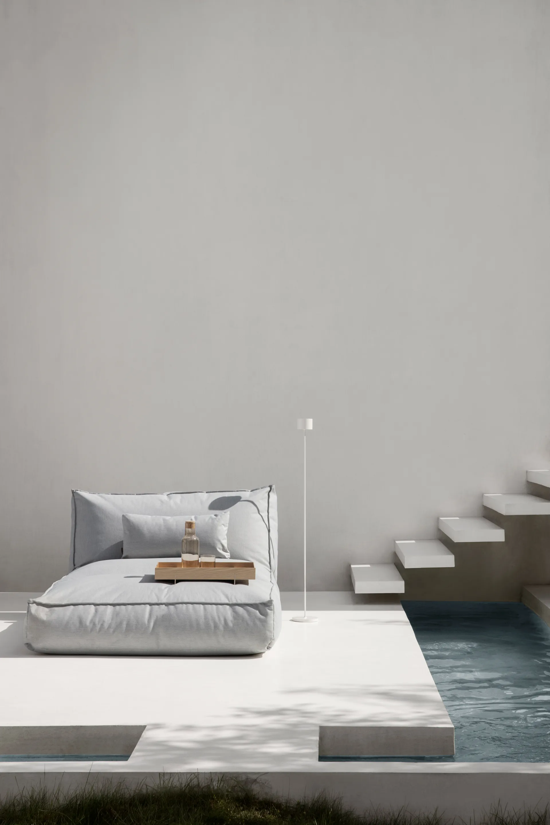 STAY sofá cama com puff 190x120 cm, Cloud blomus