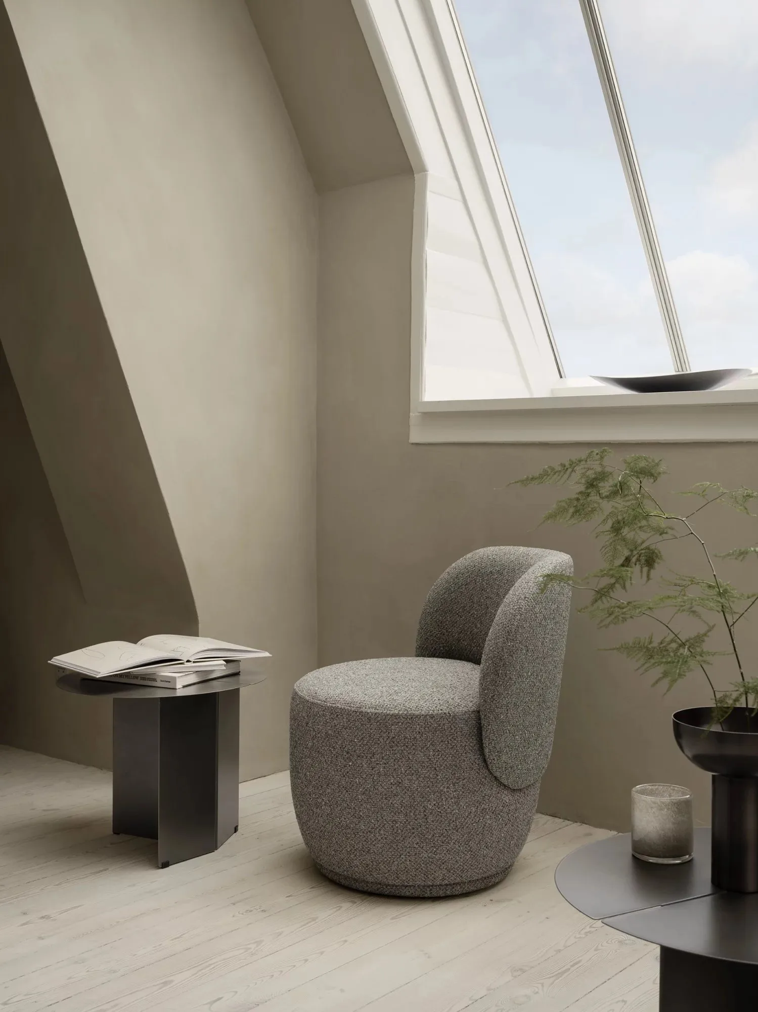 Vaso jacinto Miyabi Ø17 cm, Burned metal blomus