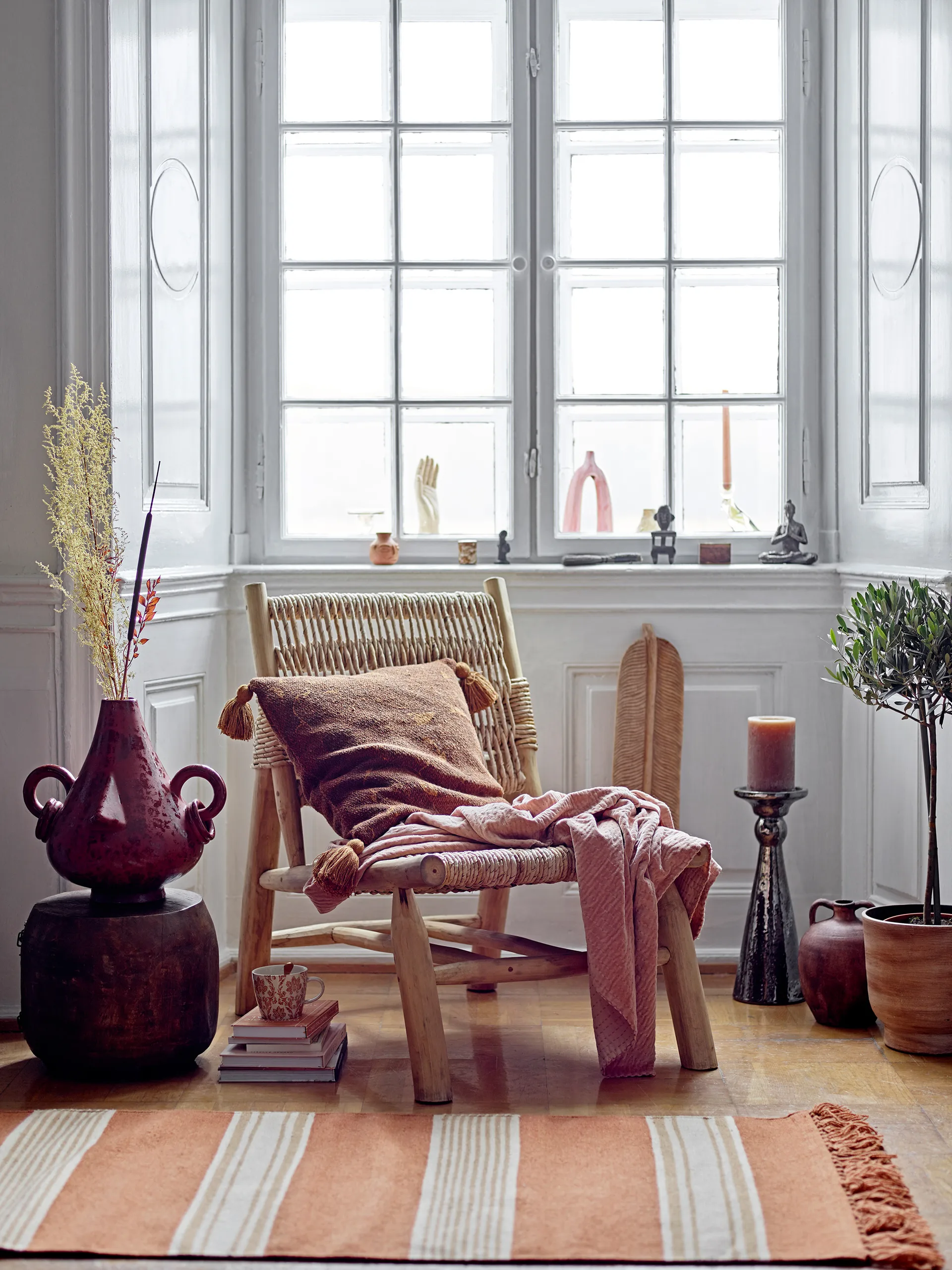 Almofada Ganja 45x45 cm, Marrom Bloomingville