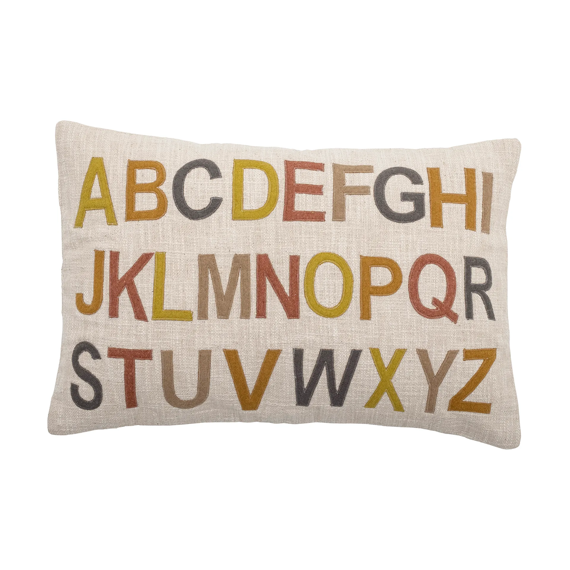 Almofada Lexi alphabet 40x60 cm, Nature-multi Bloomingville