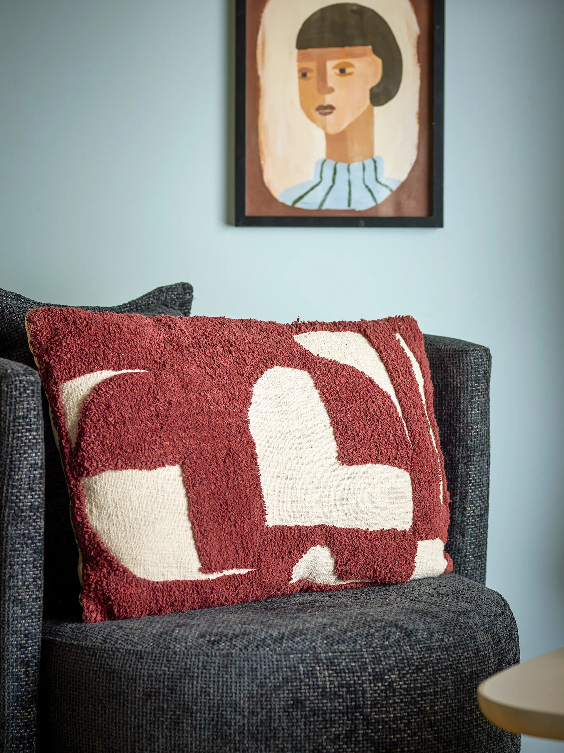 Almofada Olica 60x40 cm, Vermelho Bloomingville