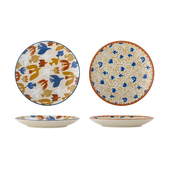 Anniversary prato - Multicolor, Ø20 cm, 2 peças - Bloomingville