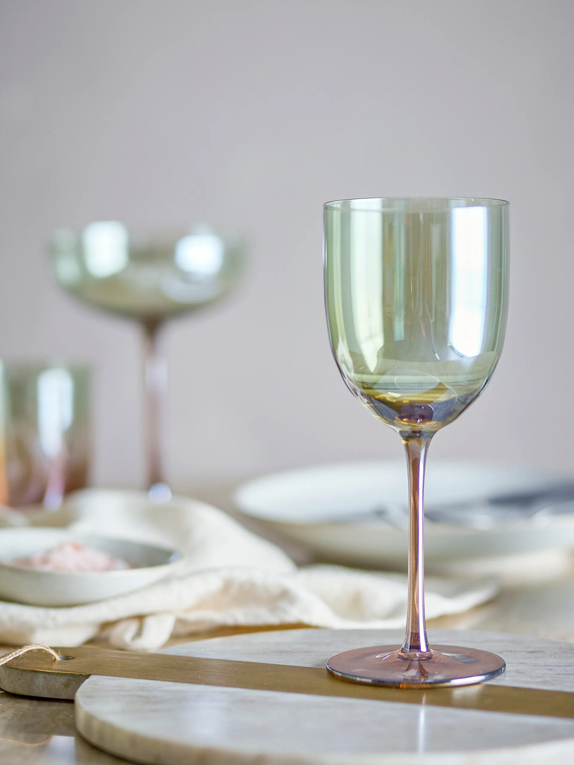 Aston copos de vinho 4-pack, Bronze Bloomingville