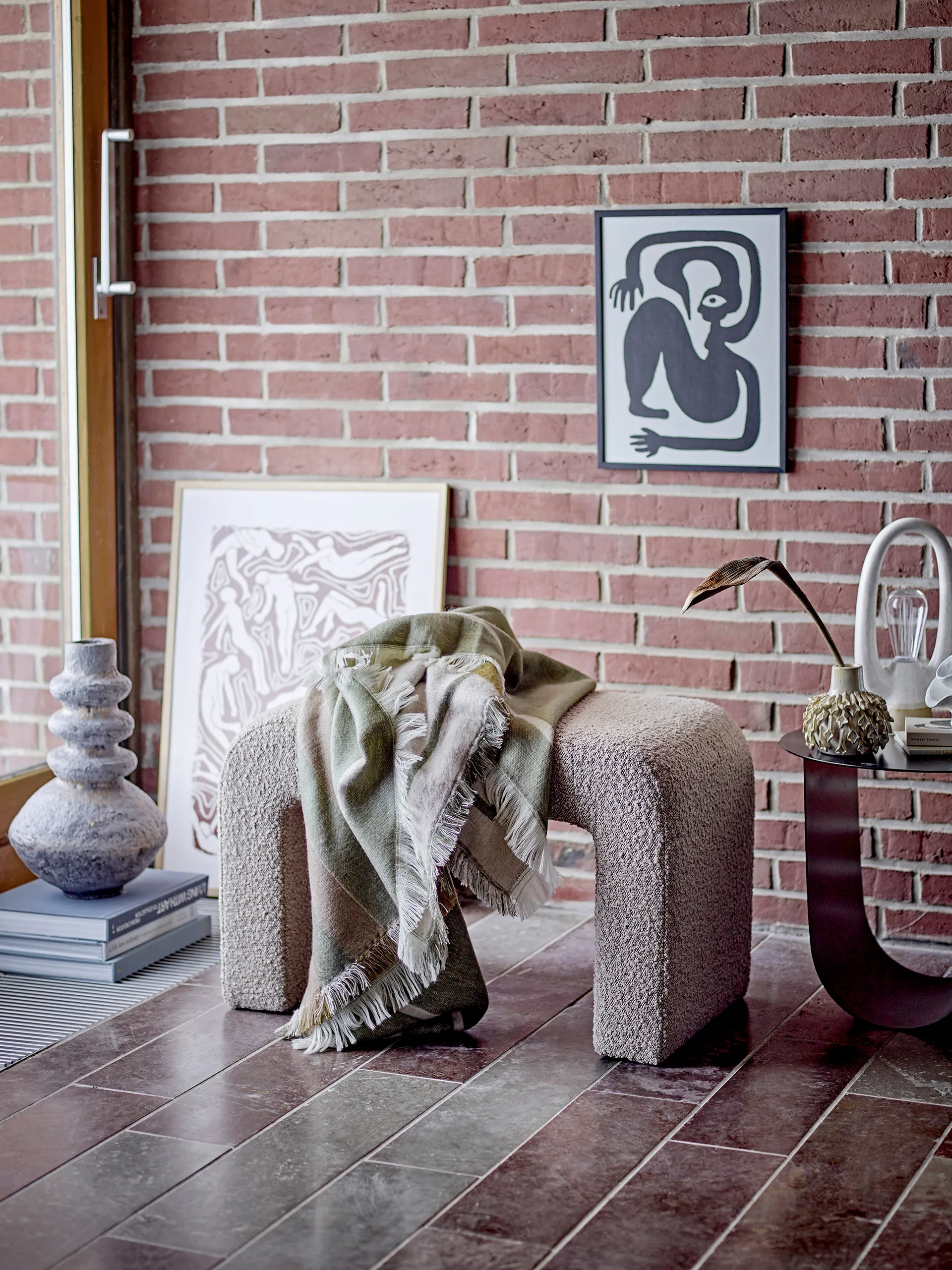 Banco Bobbie 70x40x45 cm, Natural Bloomingville