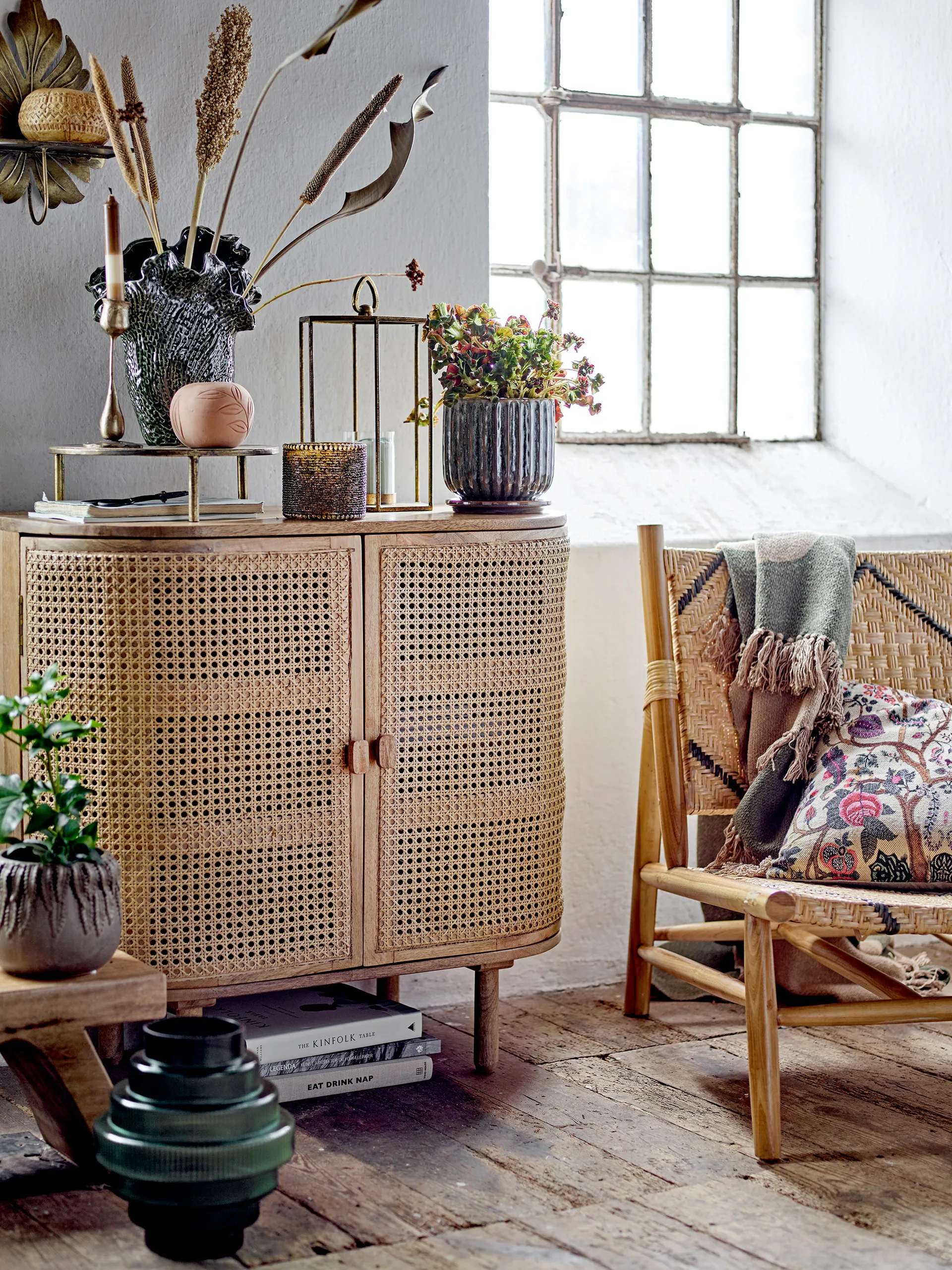 Bandol gabinete 80x40x75 cm, Madeira de mangueira Bloomingville