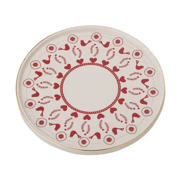Base para bolo Ø26 cm - Vermelho-branco - Bloomingville