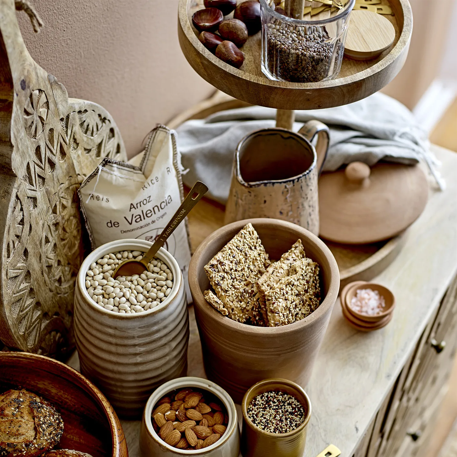 Base para bolos de mangueira Bloomingville 41.5 cm, brown Bloomingville