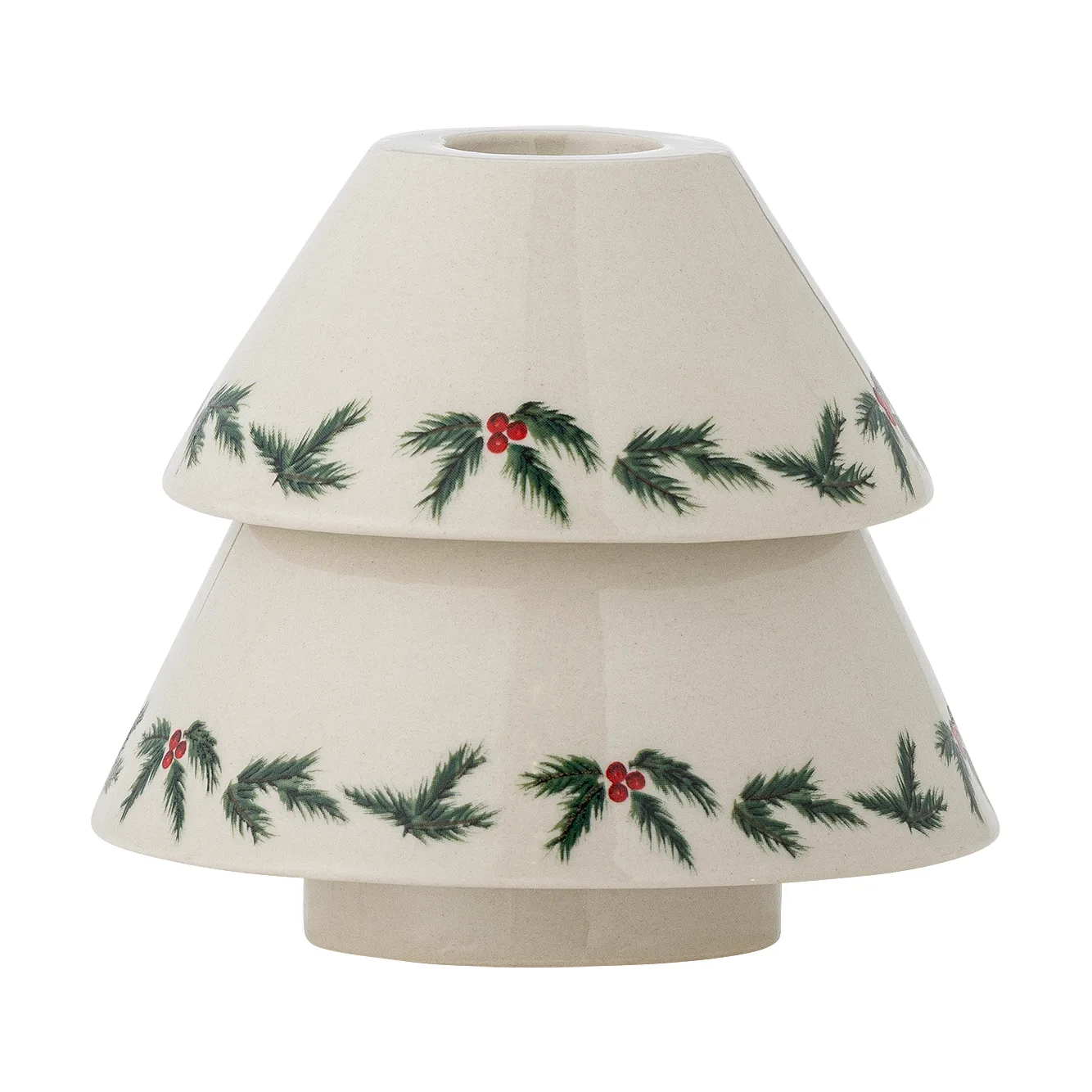 Berry castiçal Ø10 cm, Branco Bloomingville