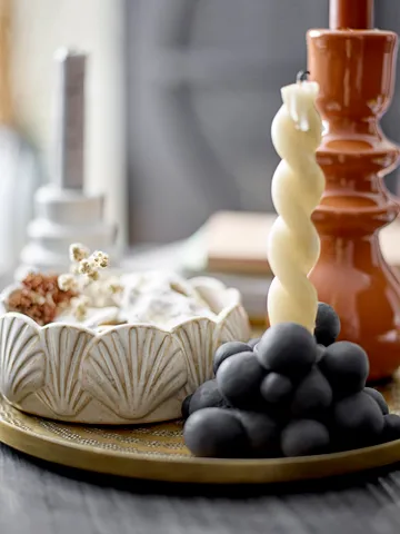 Betial castiçais 12x9x6 cm - Preto cimento - Bloomingville