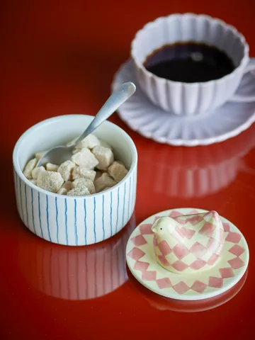 Biona tigela com tampa Ø11 cm - Rosa - Bloomingville