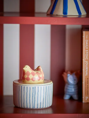 Biona tigela com tampa Ø11 cm - Rosa - Bloomingville