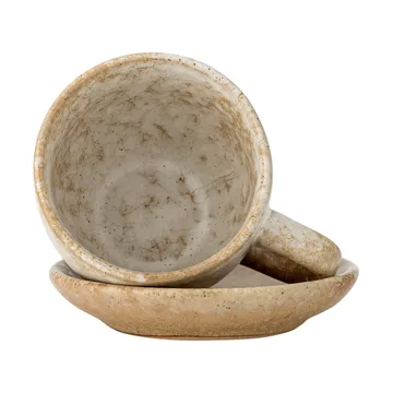 Brenta chávena com pires pack de 4 - Natural - Bloomingville