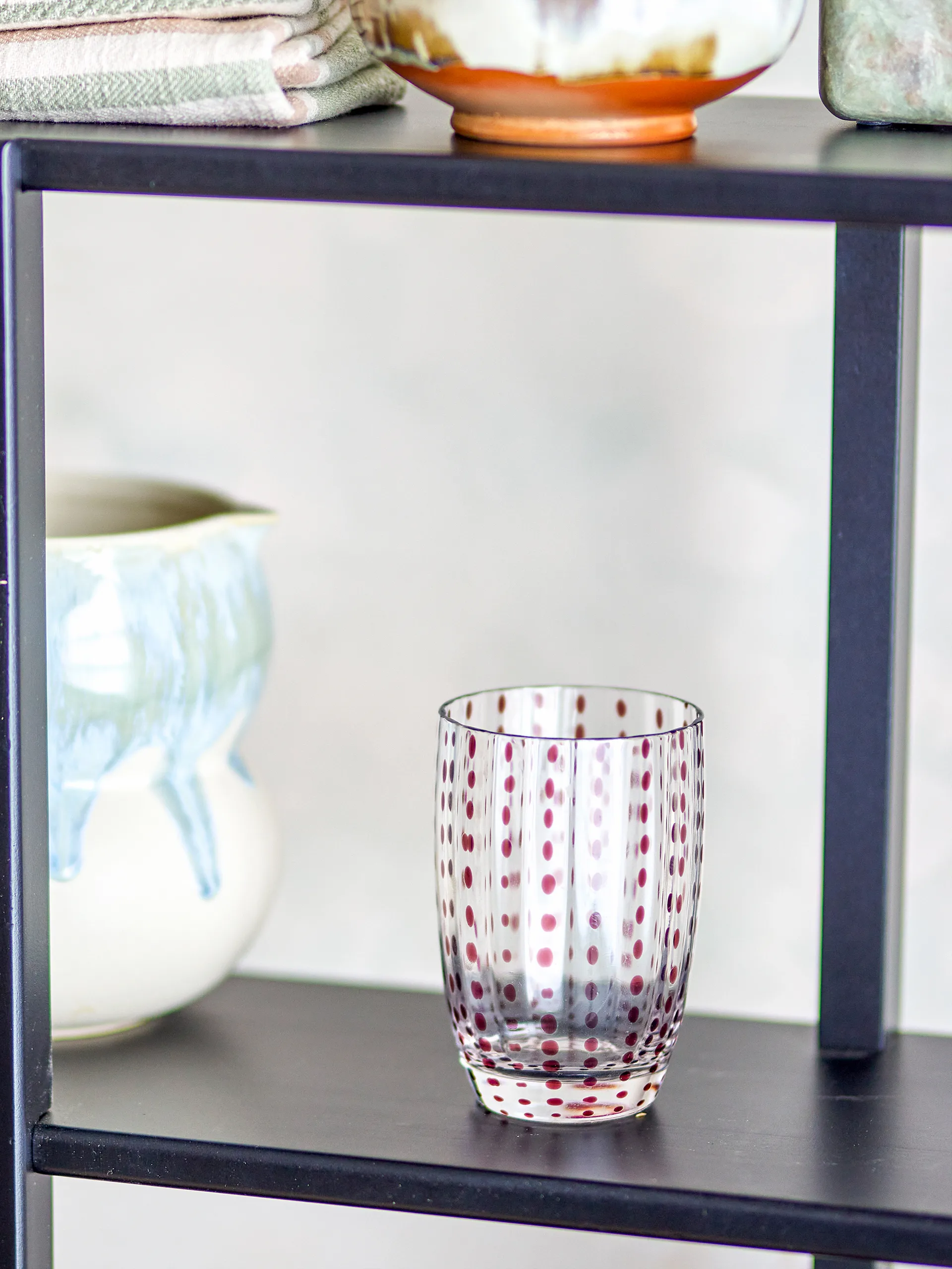 Brinley copos para bebidas, pack de 4, Castanho Bloomingville