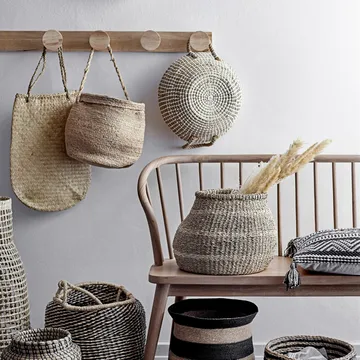 Cabide com ganchos Bloomingville 90 cm - natural - Bloomingville