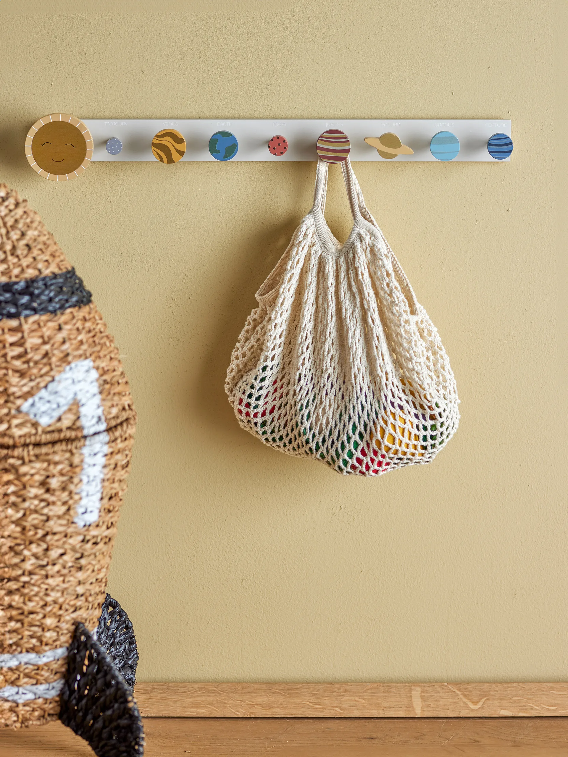 Cabide com ganchos Space 55 cm, Brown-multi Bloomingville