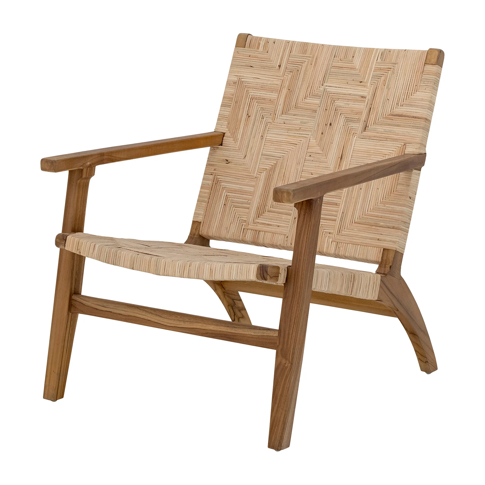 Cadeira lounge Mills rotim, Marrom Bloomingville