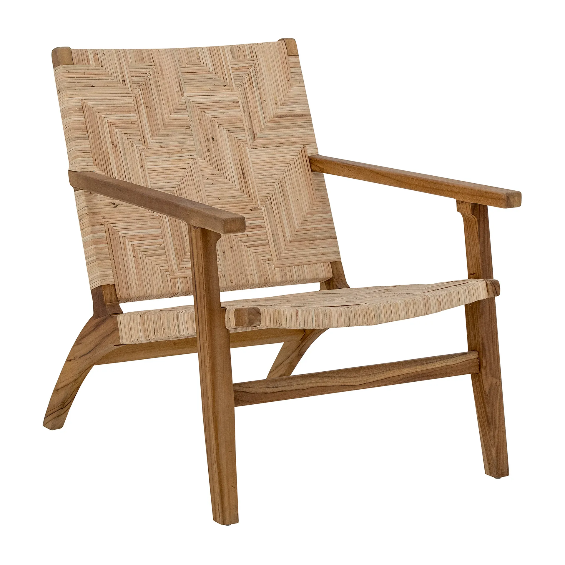 Cadeira lounge Mills rotim, Marrom Bloomingville