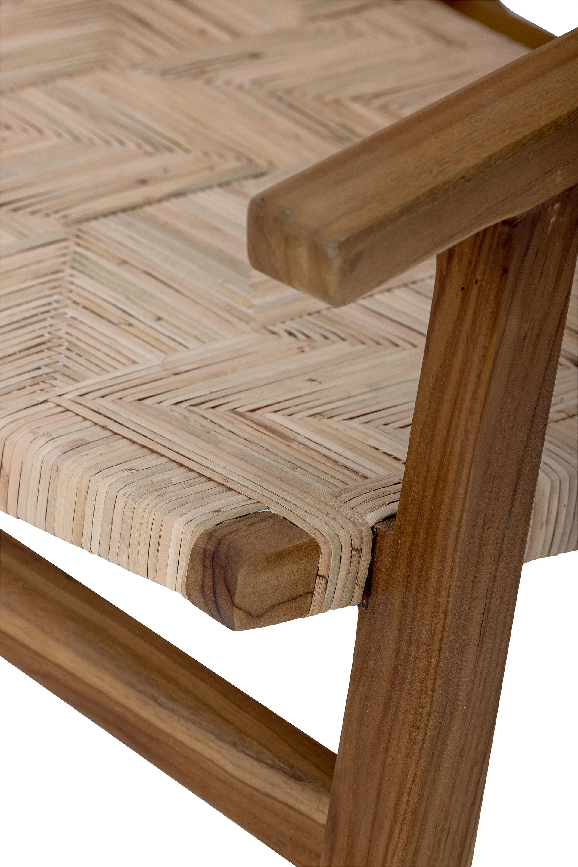 Cadeira lounge Mills rotim, Marrom Bloomingville