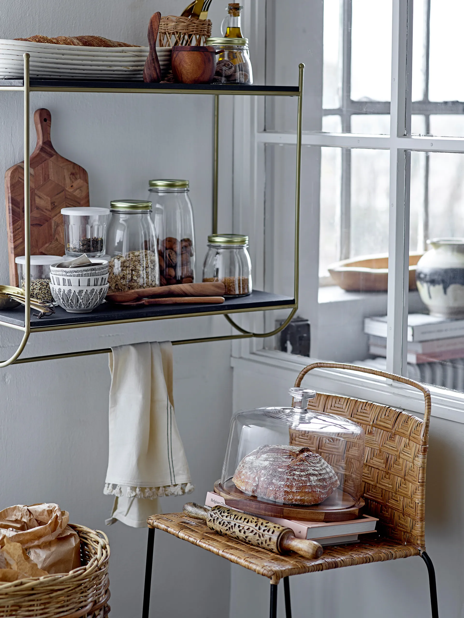 Caixa de arruação Jala 2 un., Brown Bloomingville