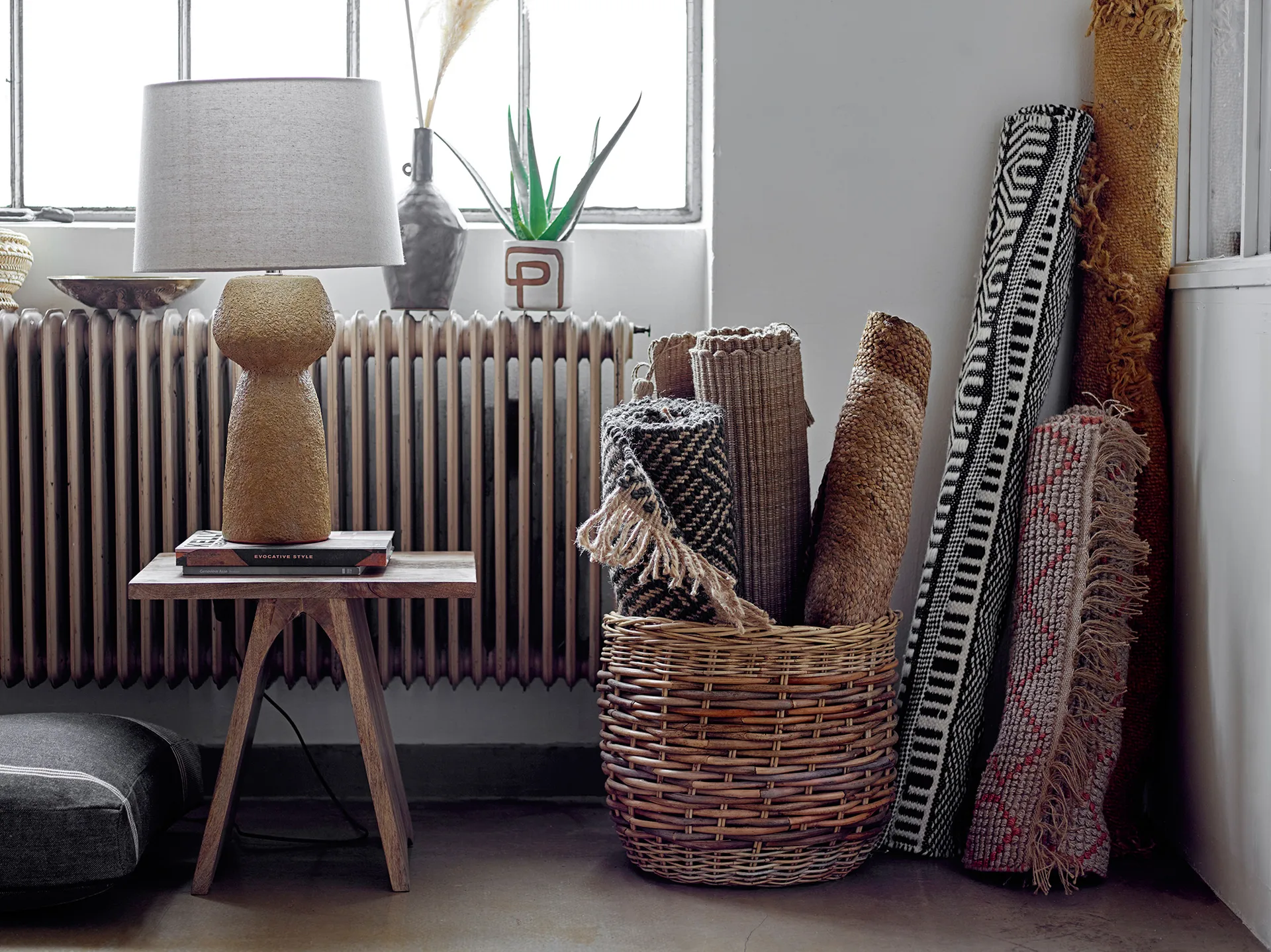 Caixa de arrumação Lalou 2 un., Brown Bloomingville