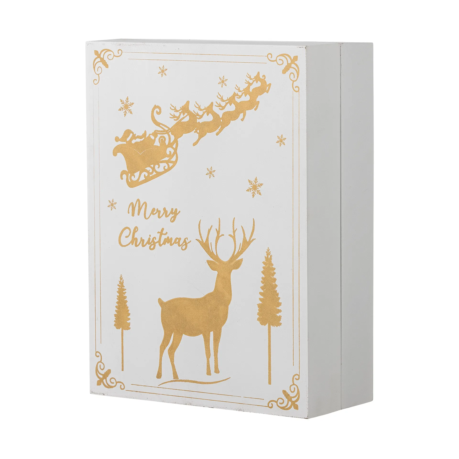 Calendário do advento Elimar com iluminação, Branco Bloomingville