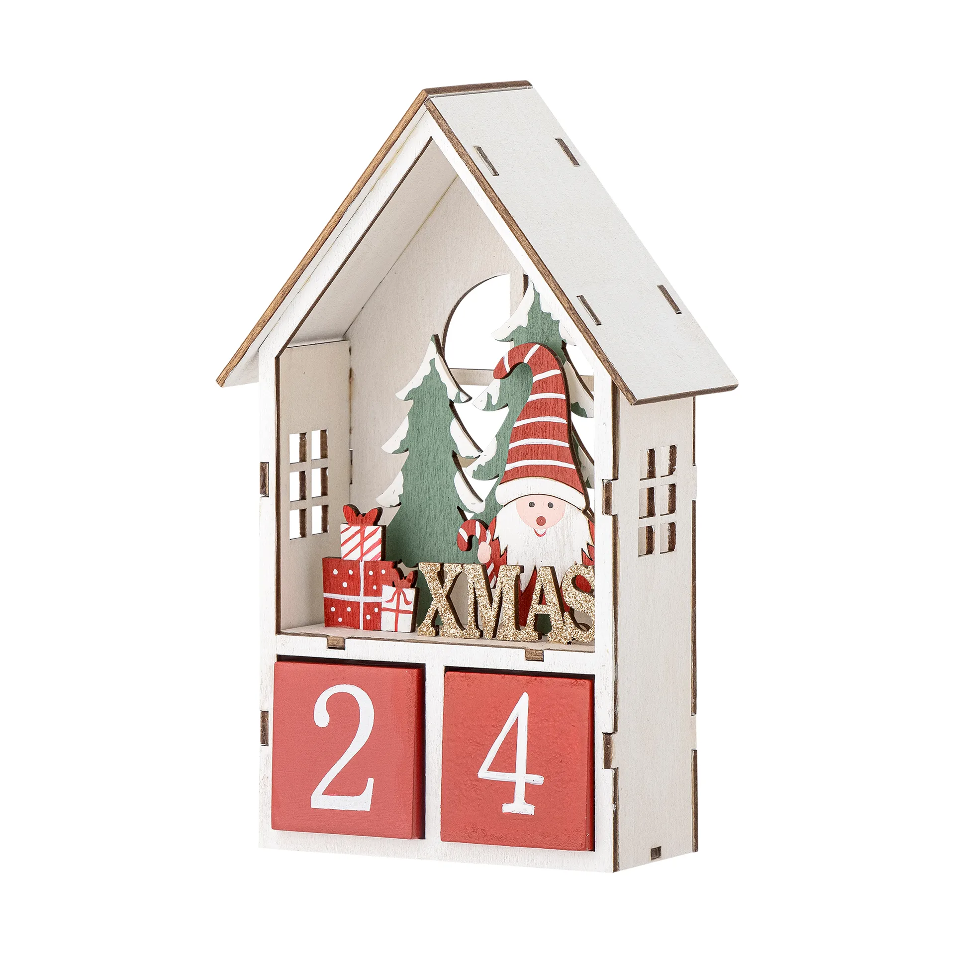 Calendário Edmund com datas, Vermelho Bloomingville