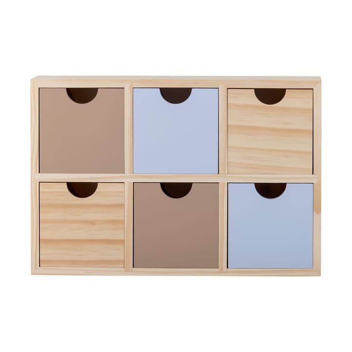 Calle estante de livros pequena com 6 gavetas 27x18 cm, Natural Bloomingville
