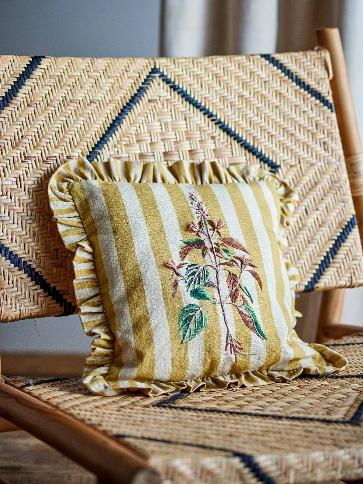 Camila almofada, Yellow, 35x35 cm Bloomingville