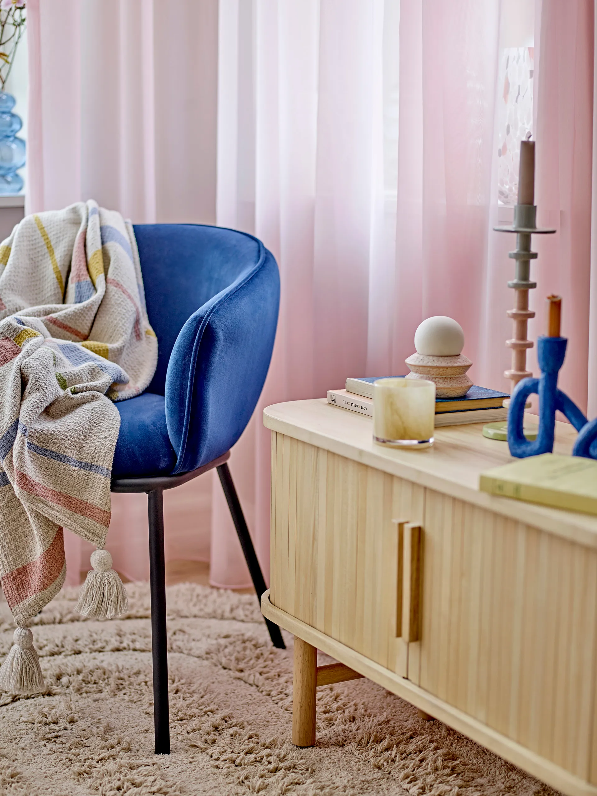 Candeeiro de mesa Capella portable Ø10x11 cm, White double Bloomingville