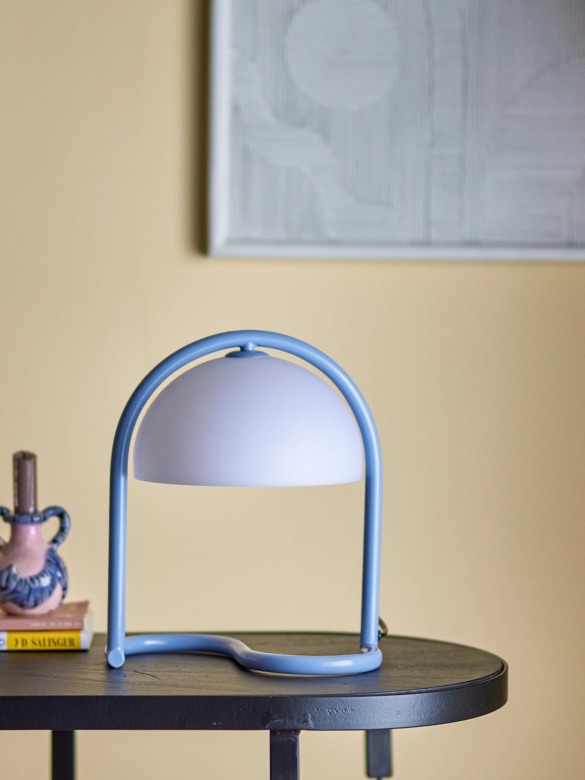 Candeeiro de mesa Favor Ø24,5x29,5 cm, Azul Bloomingville