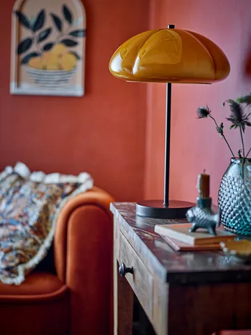 Candeeiro de mesa Kinoko Ø30 cm - Amarelo - Bloomingville