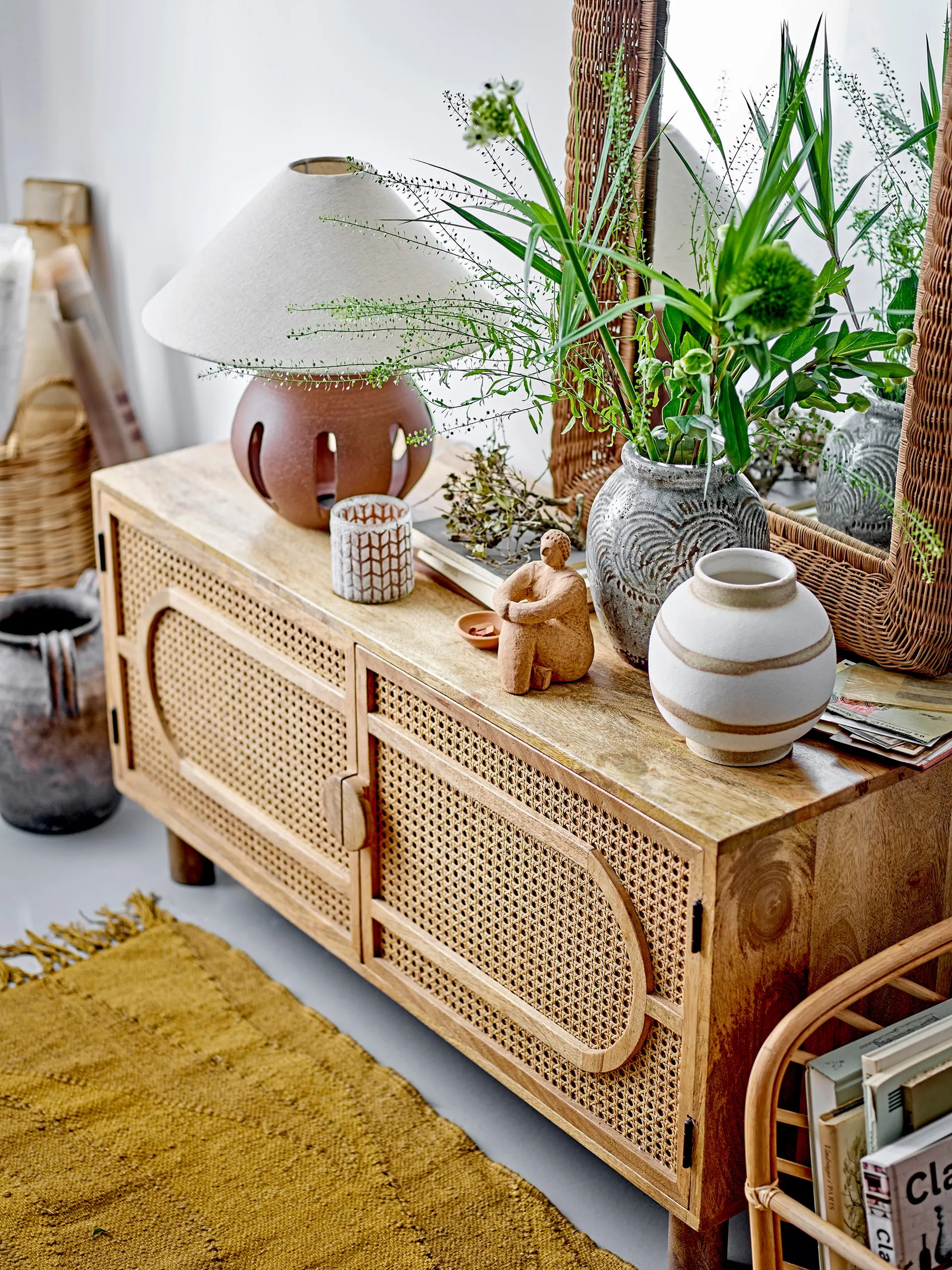 Candeeiro de mesa Liana Ø40,5x40,5 cm, Brown Bloomingville