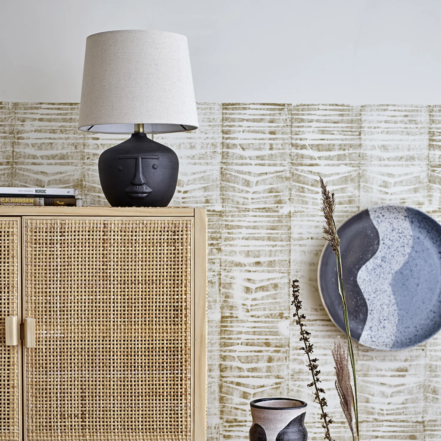 Candeeiro de mesa Matheo 43 cm, preto Bloomingville