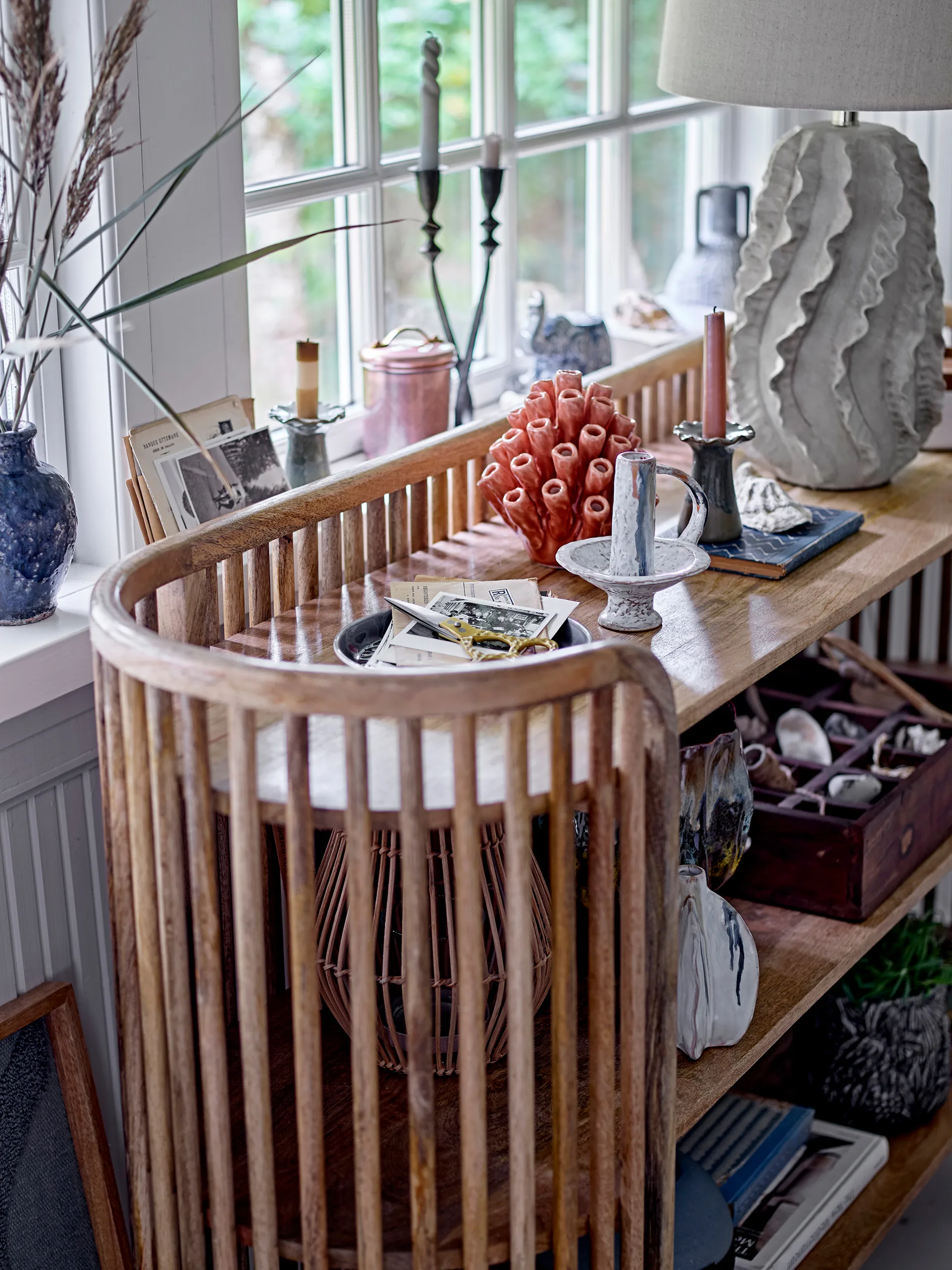 Candeeiro de mesa Natika Ø38x64 cm, Nature Bloomingville