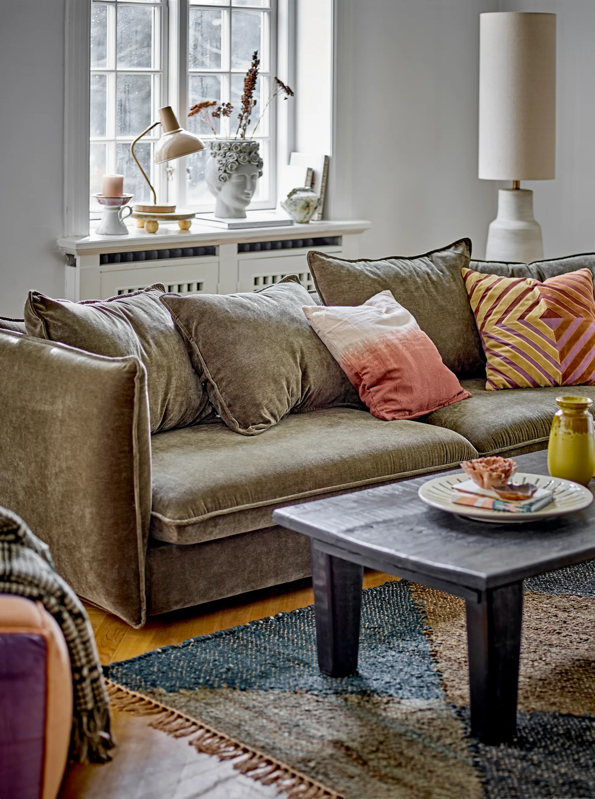 Candeeiro de pé Linetta Ø28x113 cm, Branco Bloomingville