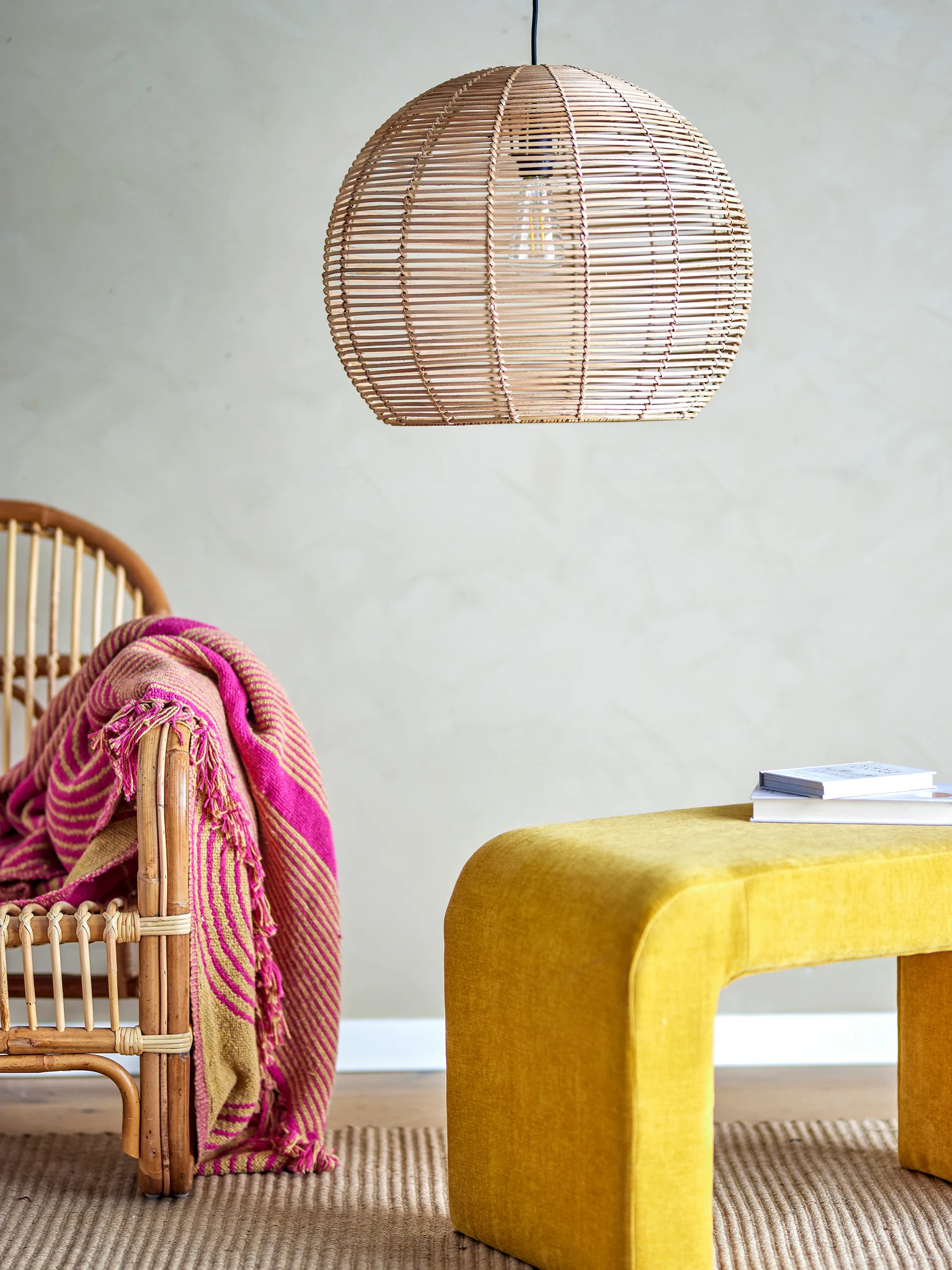 Candeeiro Vibs Ø48x39 cm, Nature Bloomingville