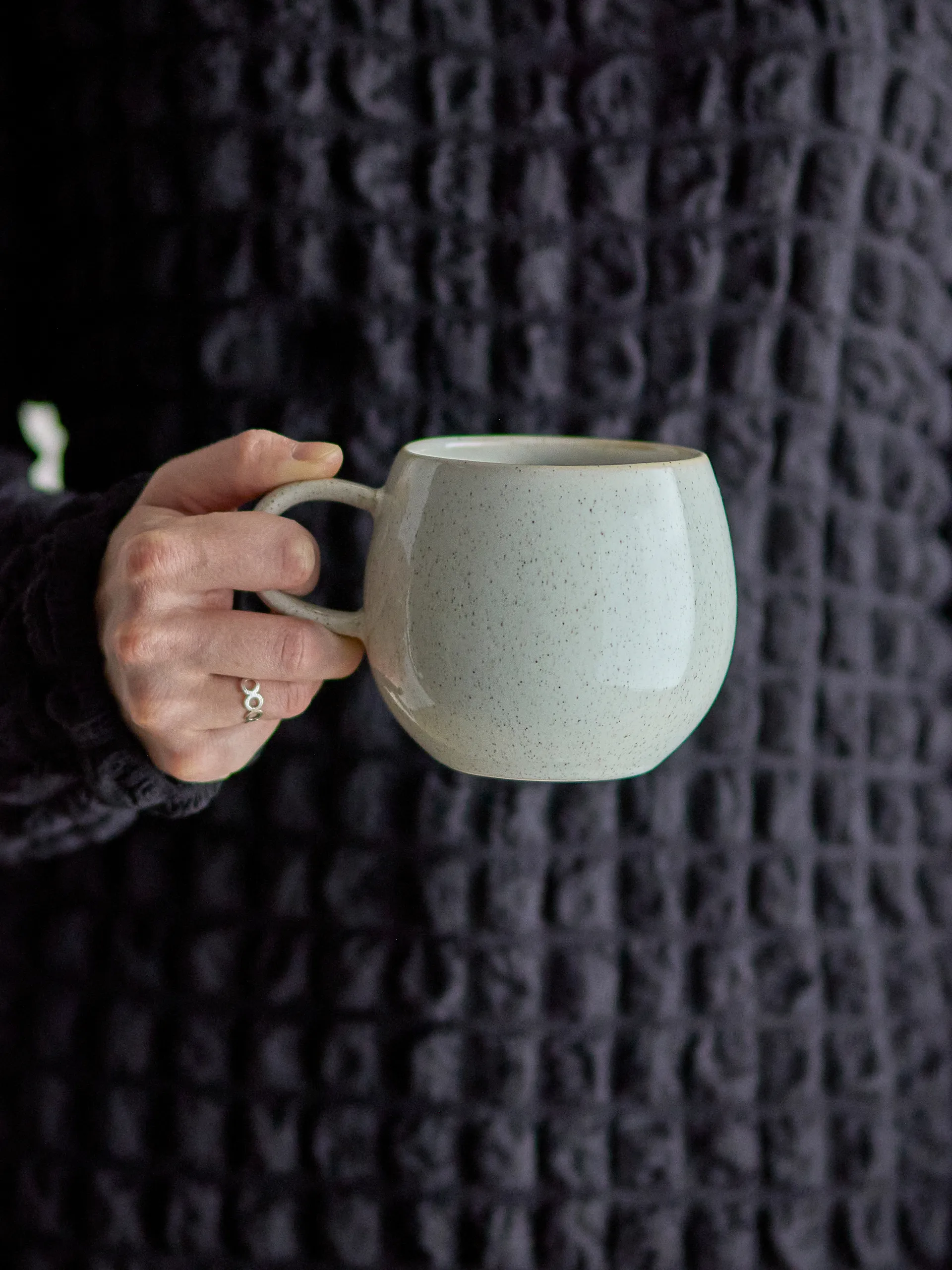 Caneca Addison 50 cl, Branco Bloomingville