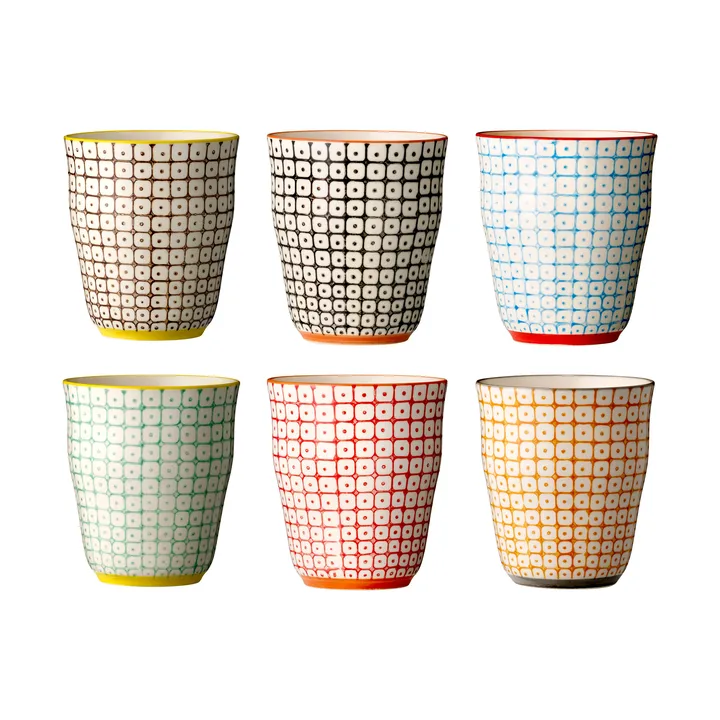 Caneca Carla 9,5 cm conjunto de 6 - Bloomingville