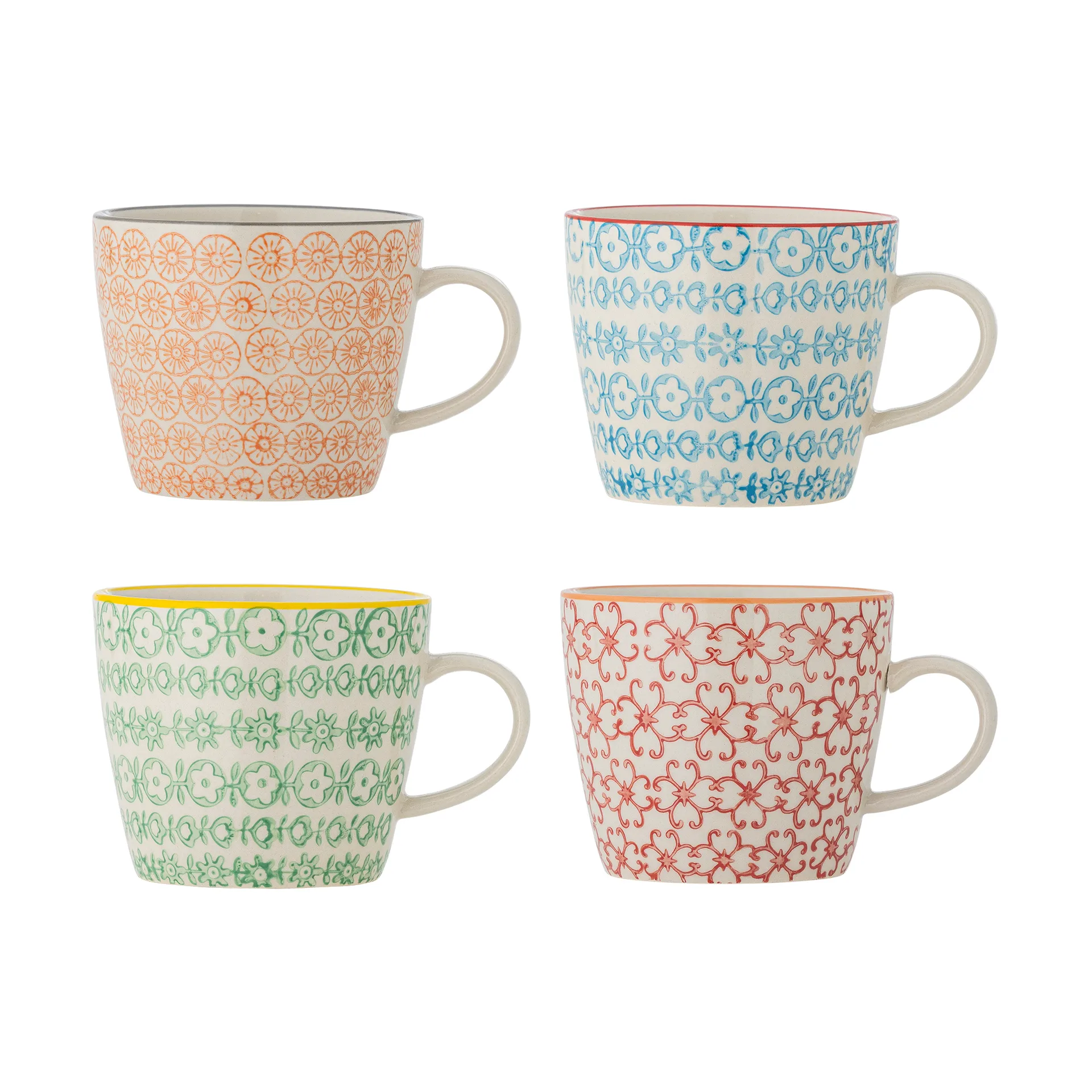 Caneca Carla, Multicolor, conjunto de 4 Bloomingville