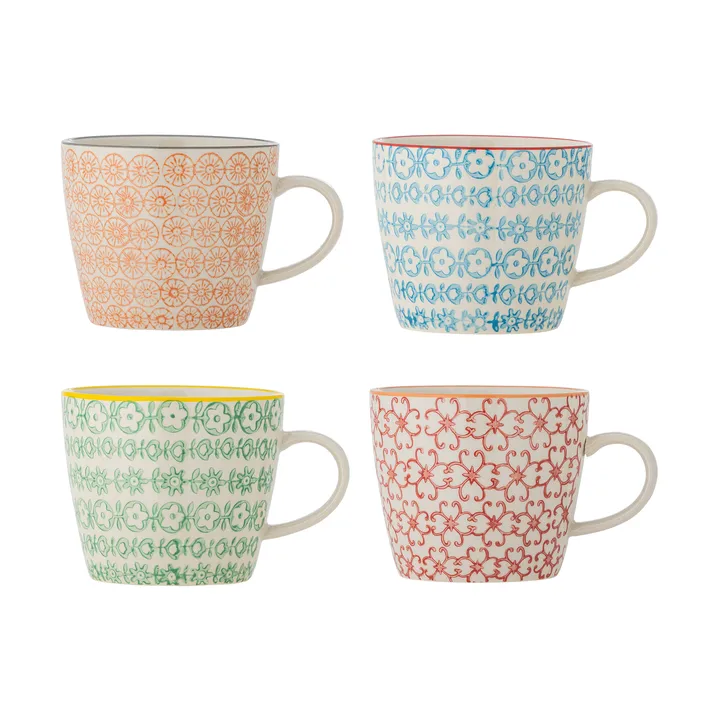 Caneca Carla - Multicolor, conjunto de 4 - Bloomingville