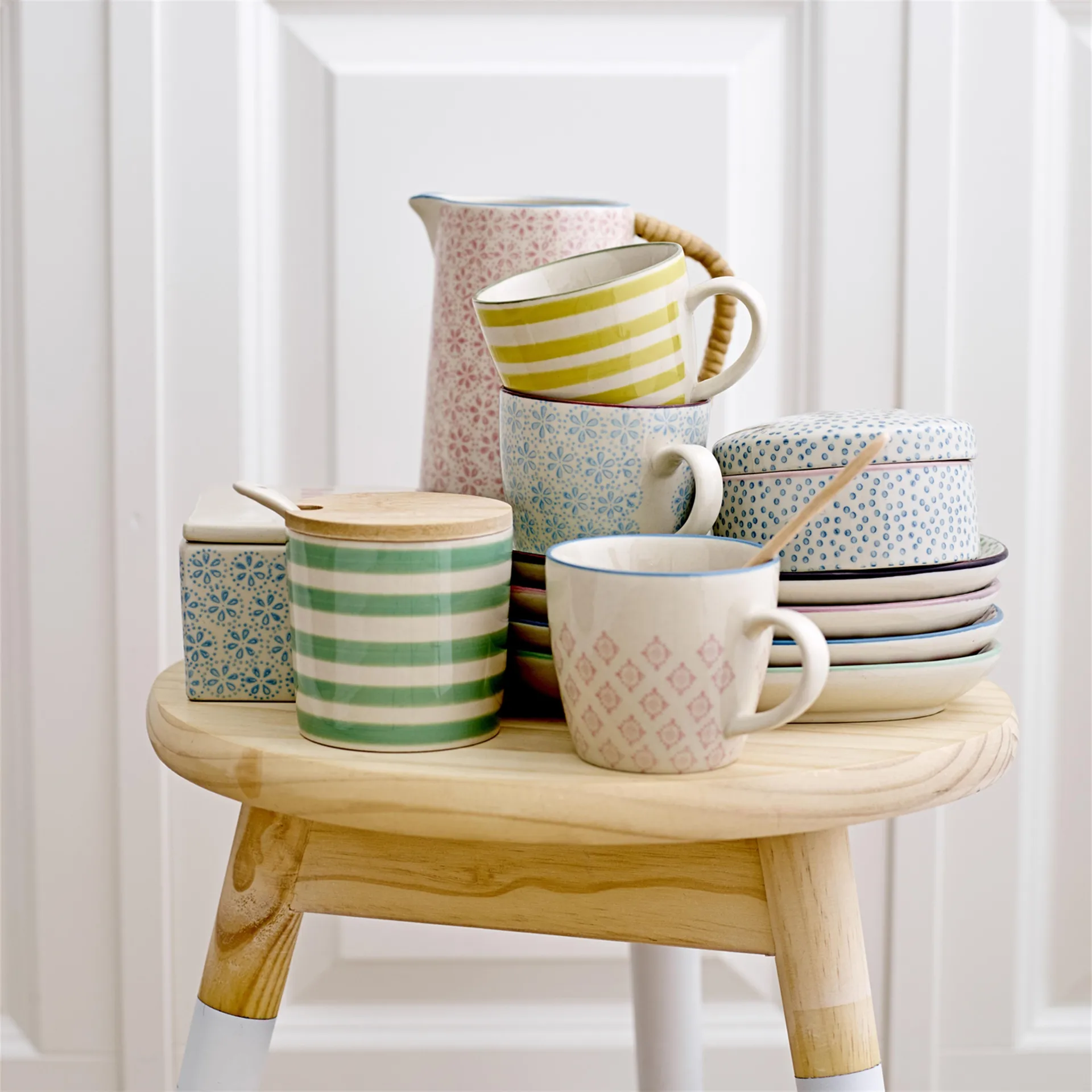 Caneca Patrizia, conjunto de 4 Ø7,5 cm Bloomingville