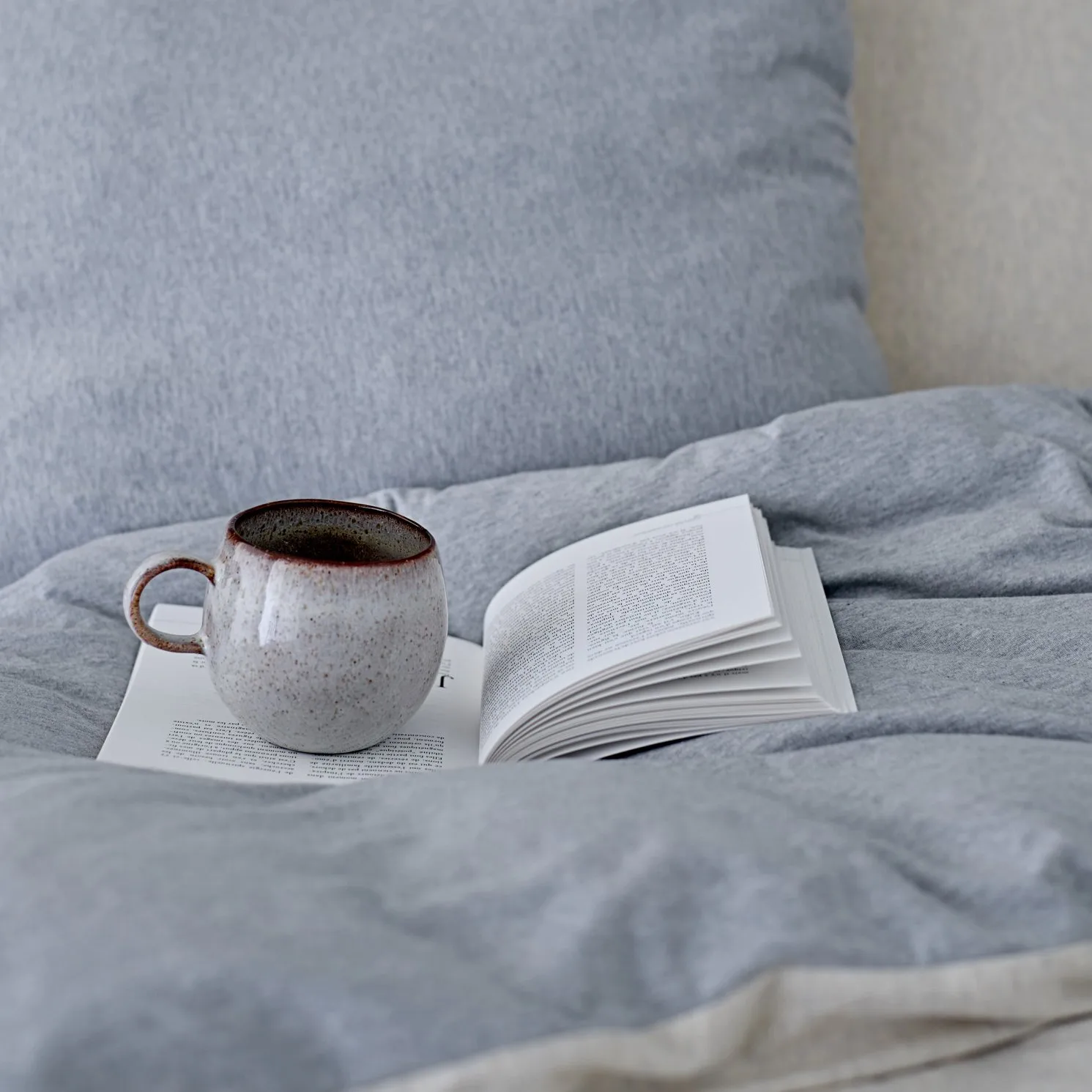 Caneca Sandrine 9,5 cm, light grey Bloomingville