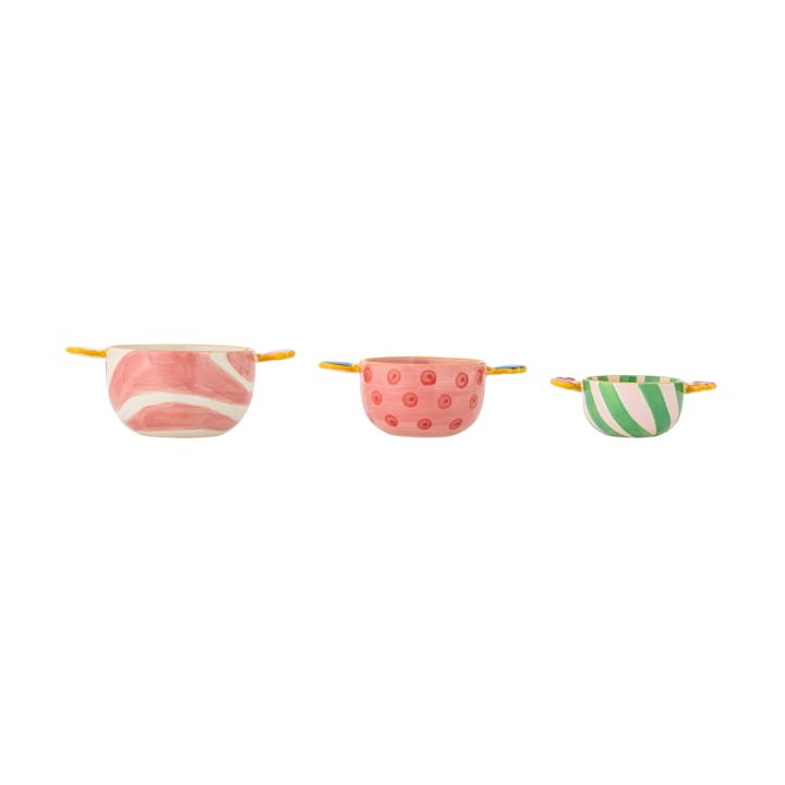Caramella tigela 3 peças, Rosa Bloomingville