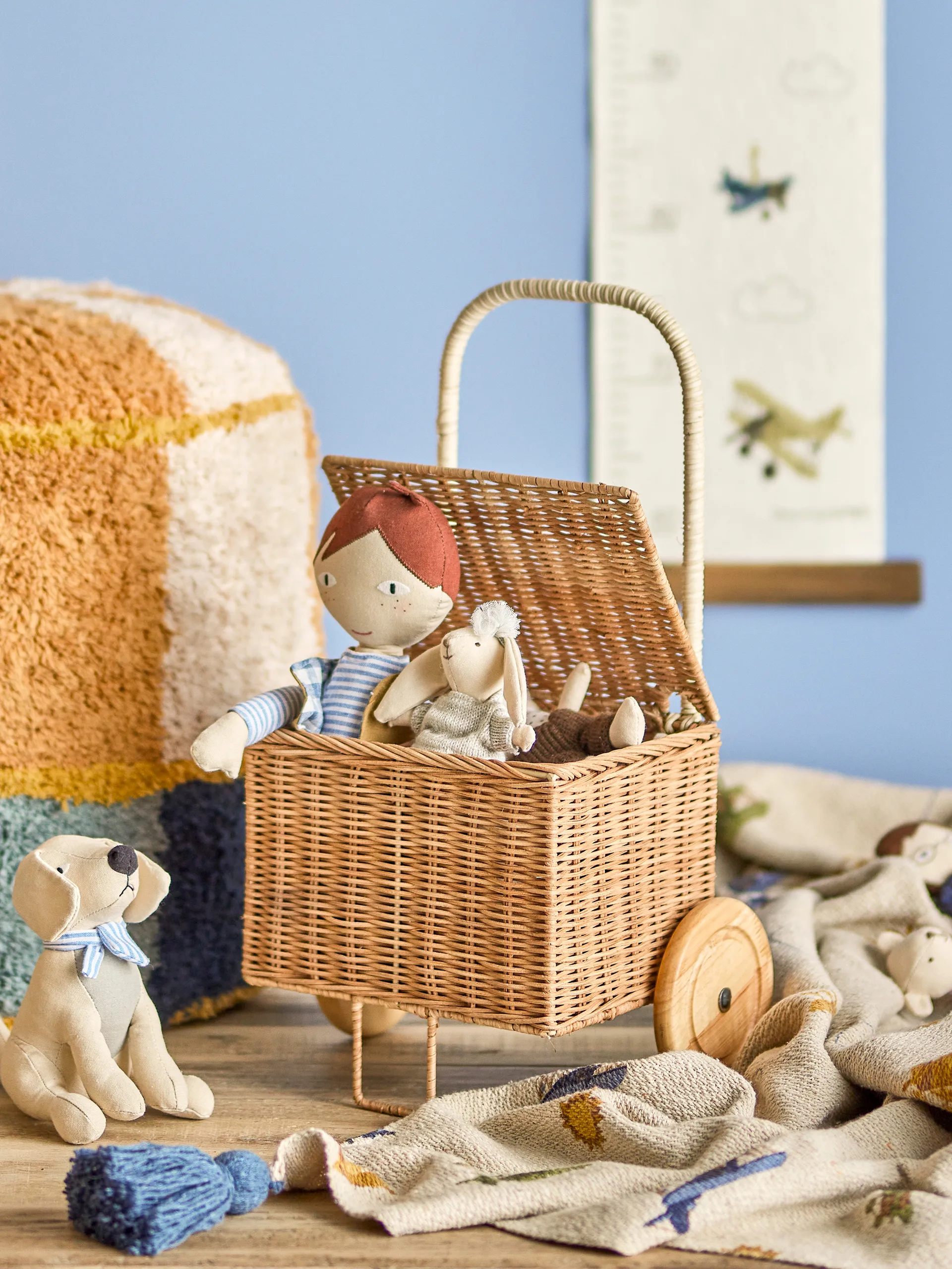 Carrinho de compras Penny trolley, Marrom Bloomingville