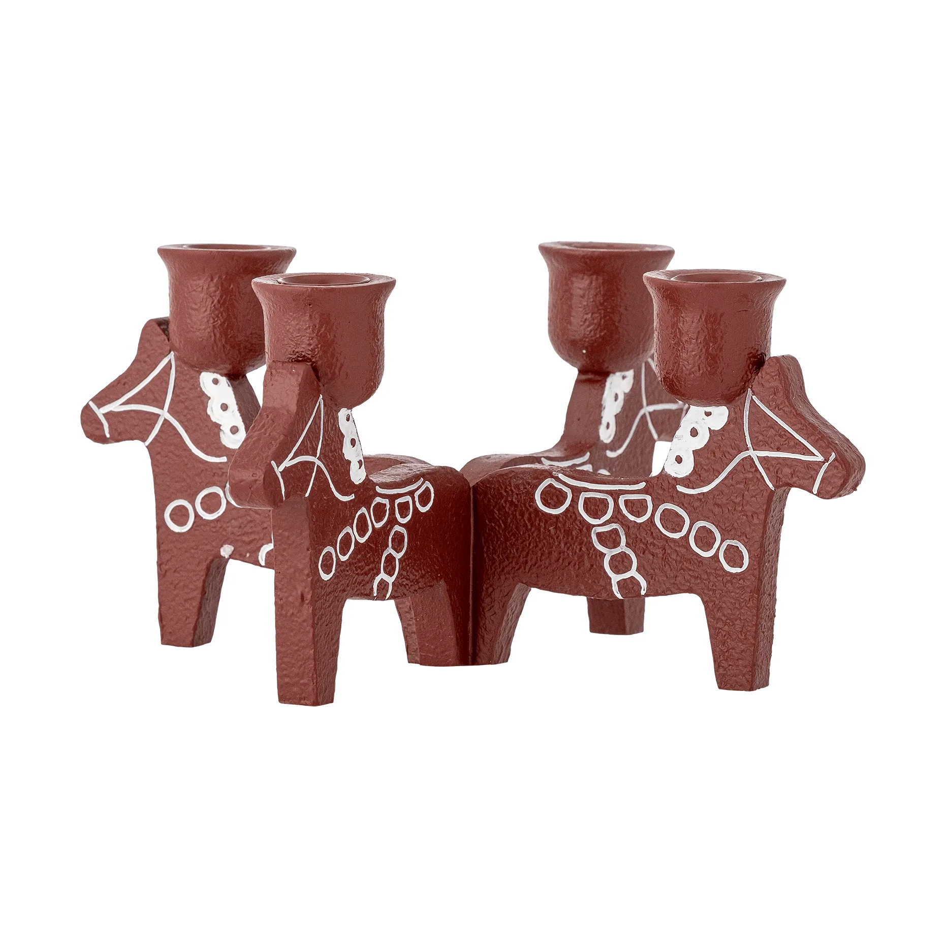 Castiçal de Advento Siffer, Vermelho, 23 cm Bloomingville