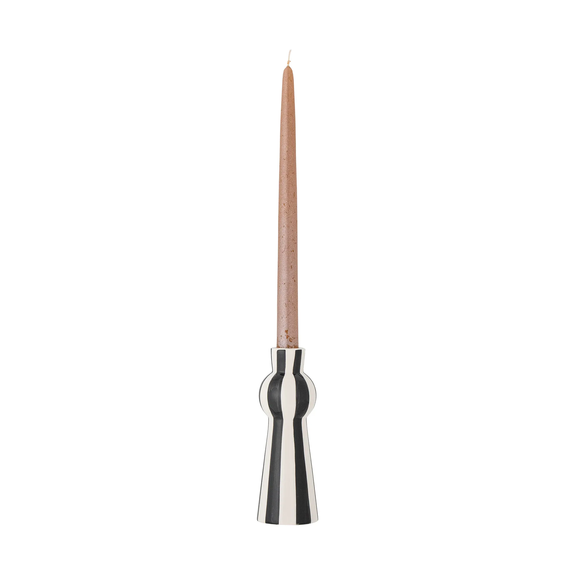 Castiçal Eja 17 cm, Preto-branco  Bloomingville