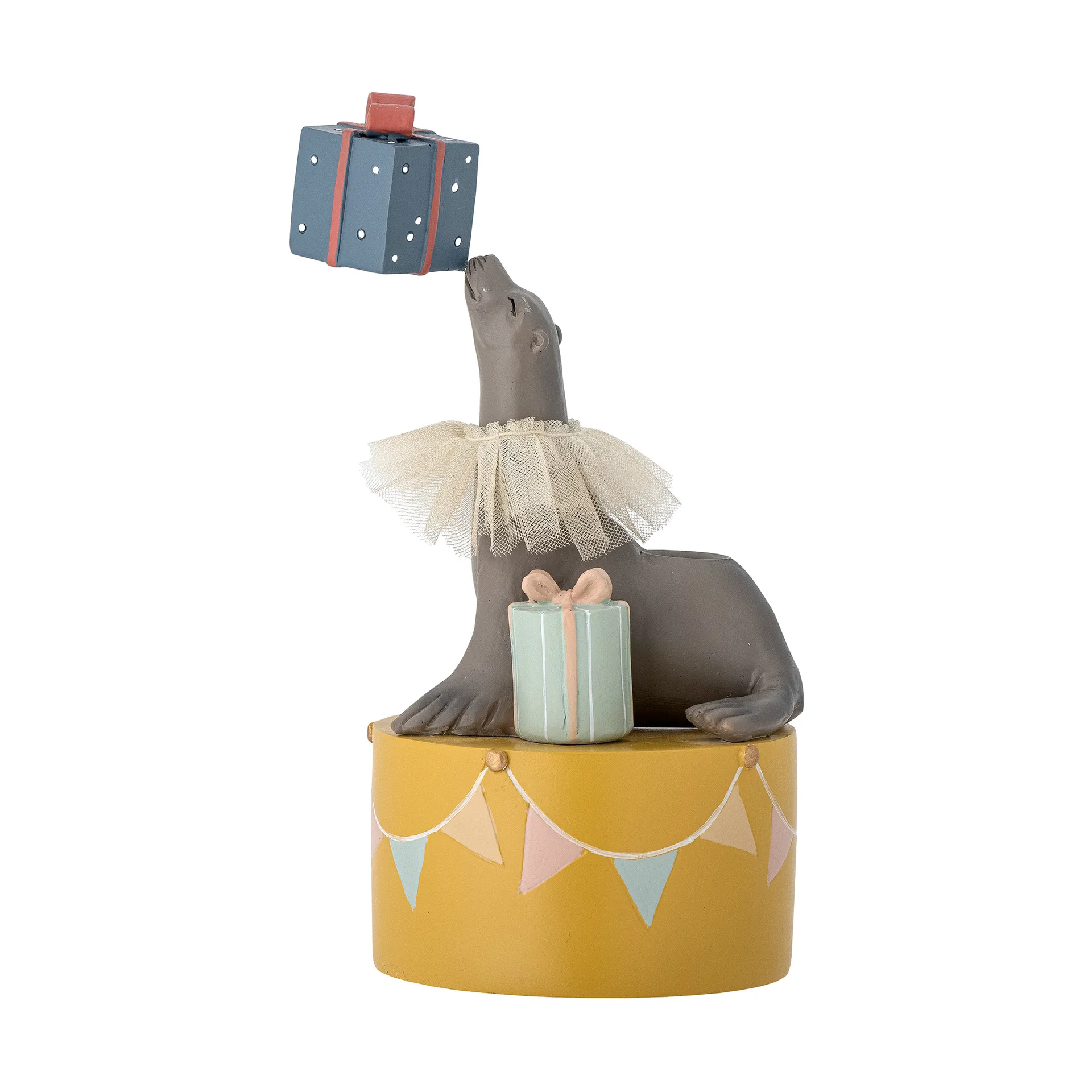 Castiçal Leões-marinhos Flor, 19 cm  Bloomingville