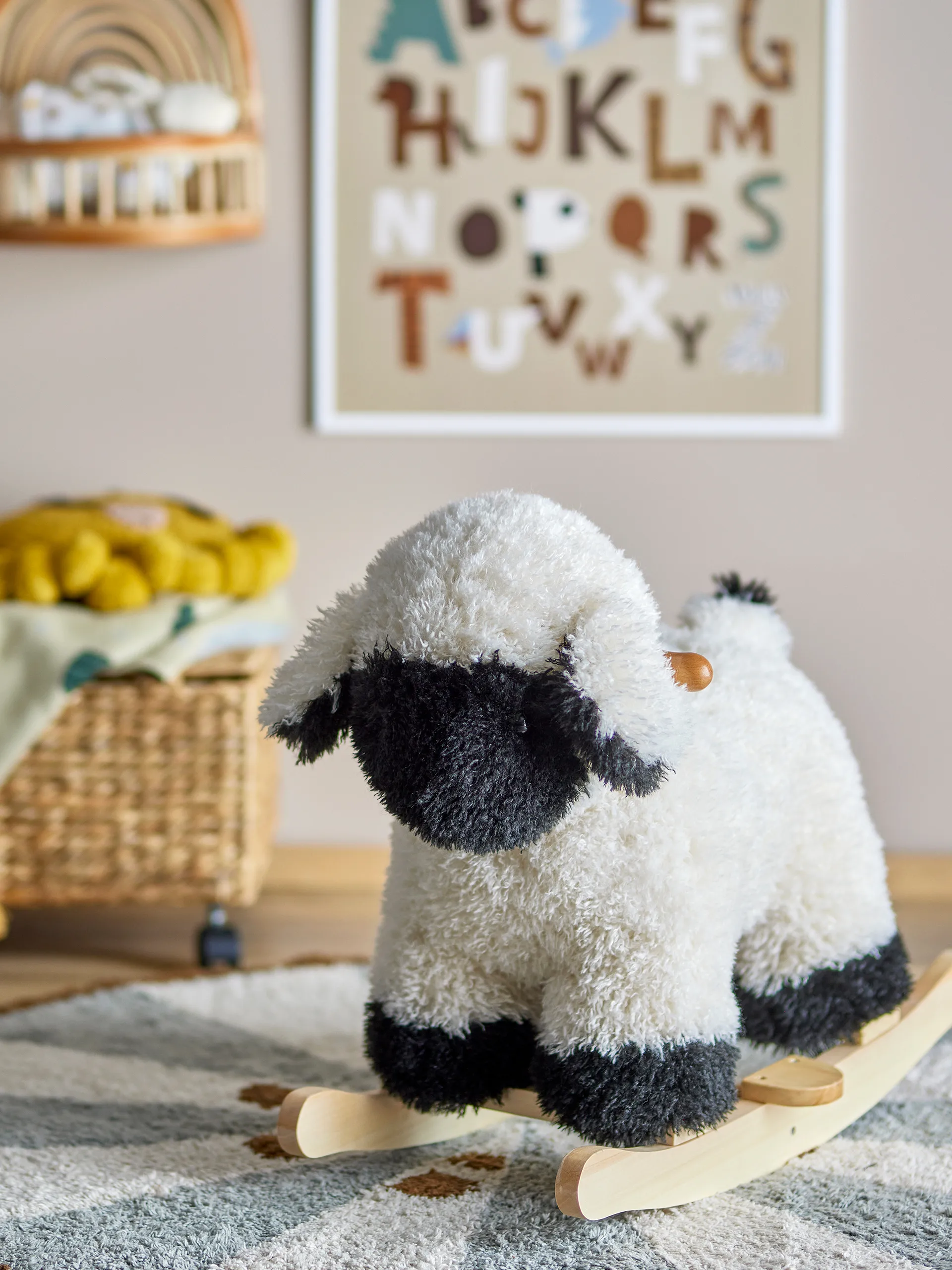 Cavalinho de balanço Dolly, Branco Bloomingville