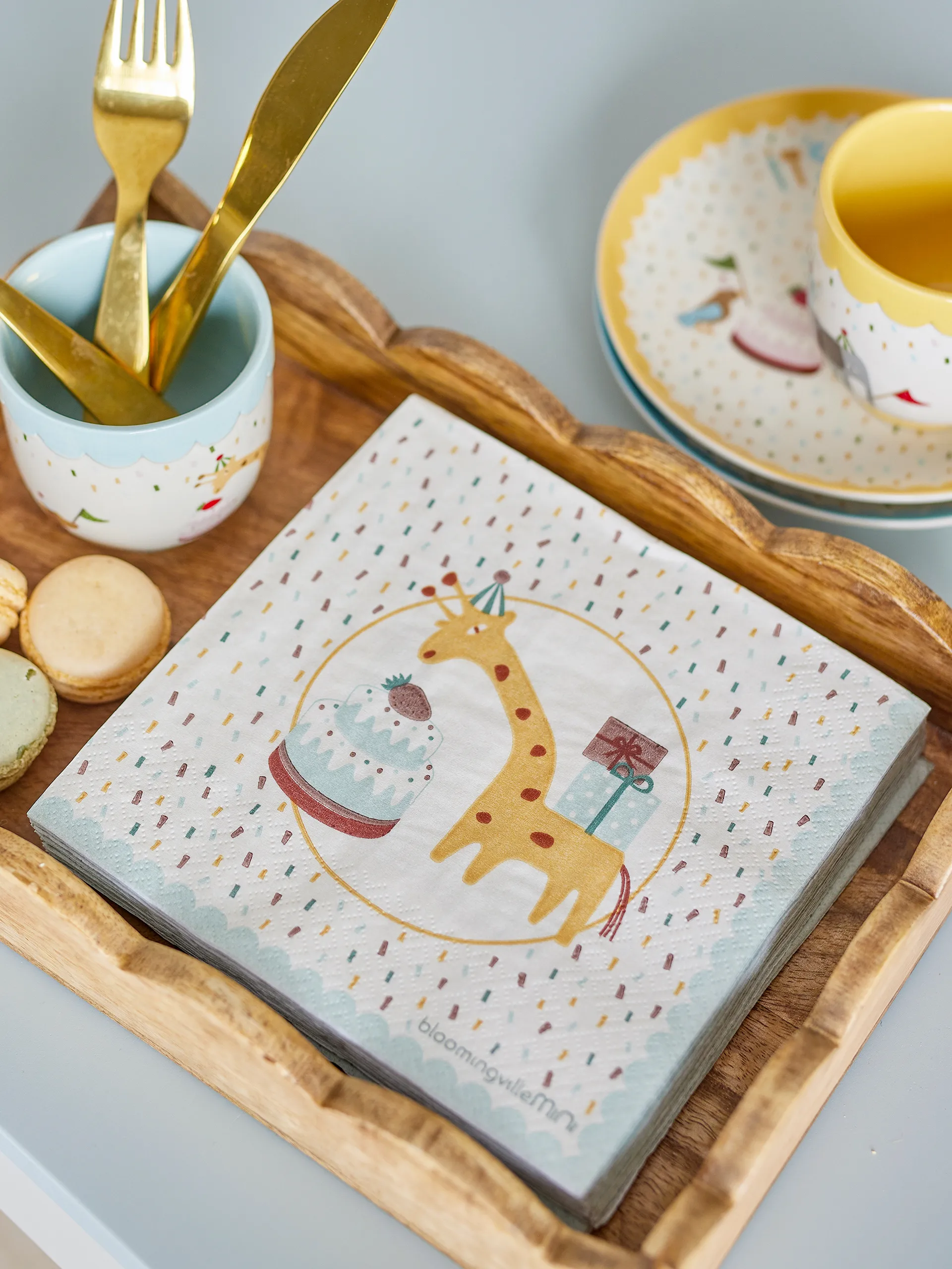 Celebrate guardanapo de papel 20 unidades, Azul Bloomingville